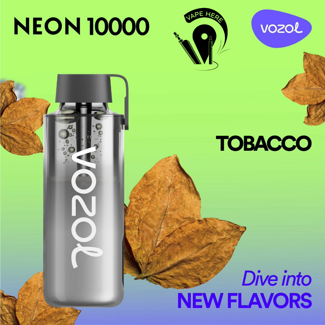 Vozol NEON 10000 Puffs Disposable Vape  Tobacco UAE Umm Al Qiwainn